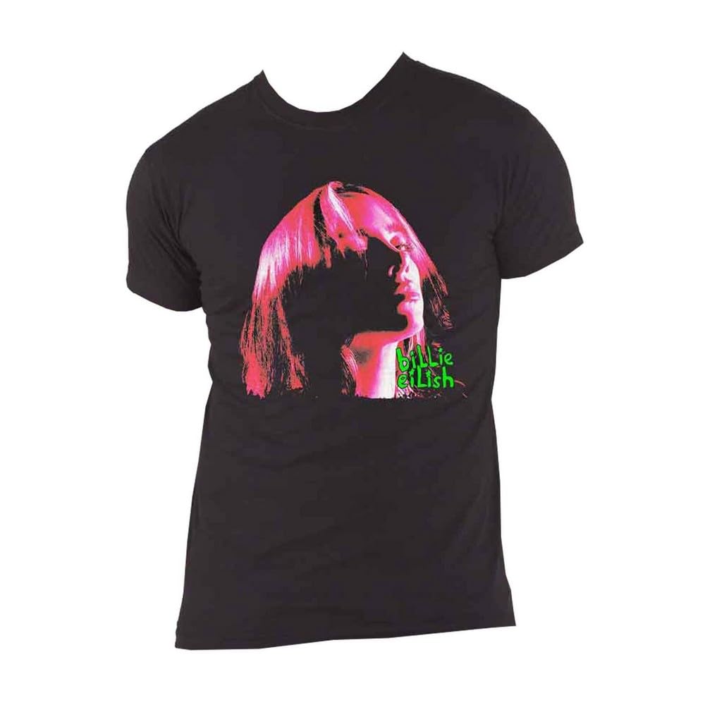 Amazon.com: Billie Eilish Men's Neon Shadow Pink Slim Fit T